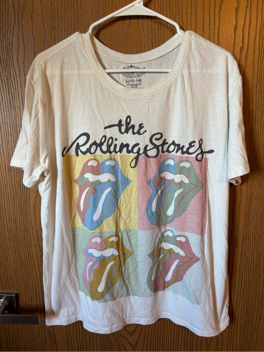 the Rolling Stones Tee with Logo Print